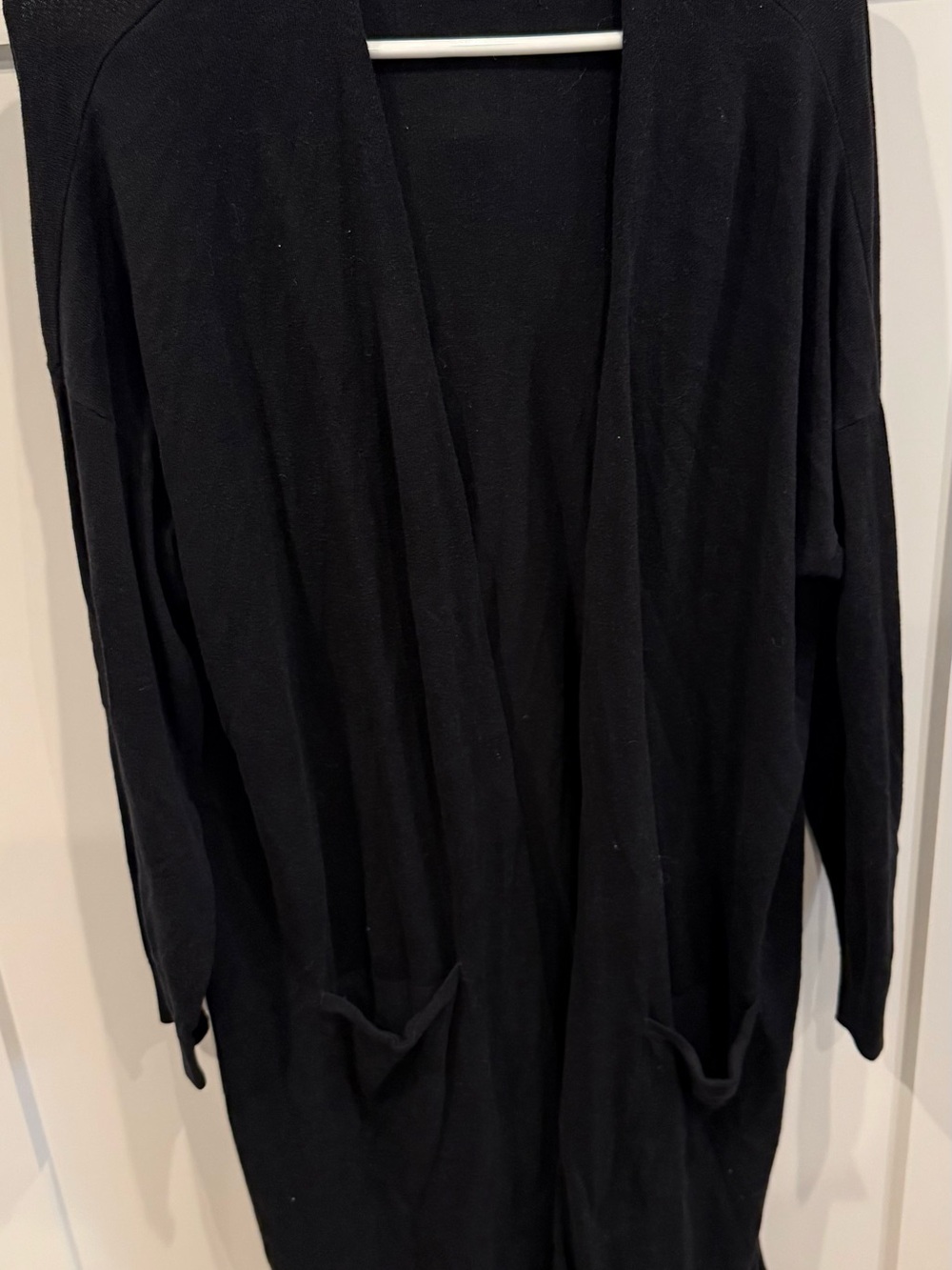 Old Navy Black Open-Front Men's Cardigan Sweater